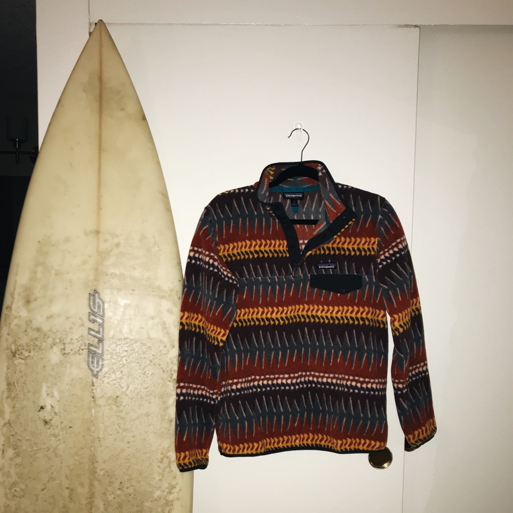 Patagonia Pullover Fleece in Navy, Rust, Yellow, Cream